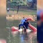 goiania:-pedalinho-afunda-no-lago-das-rosas-e-ocupantes-precisam-de-resgate