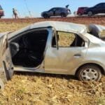 motorista-cochila,-carro-capota-e-gravida-morre-a-caminho-de-velorio-na-go-174,-em-goias
