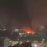 Queda de balão provoca incêndio em galpão em Santo André; vídeo