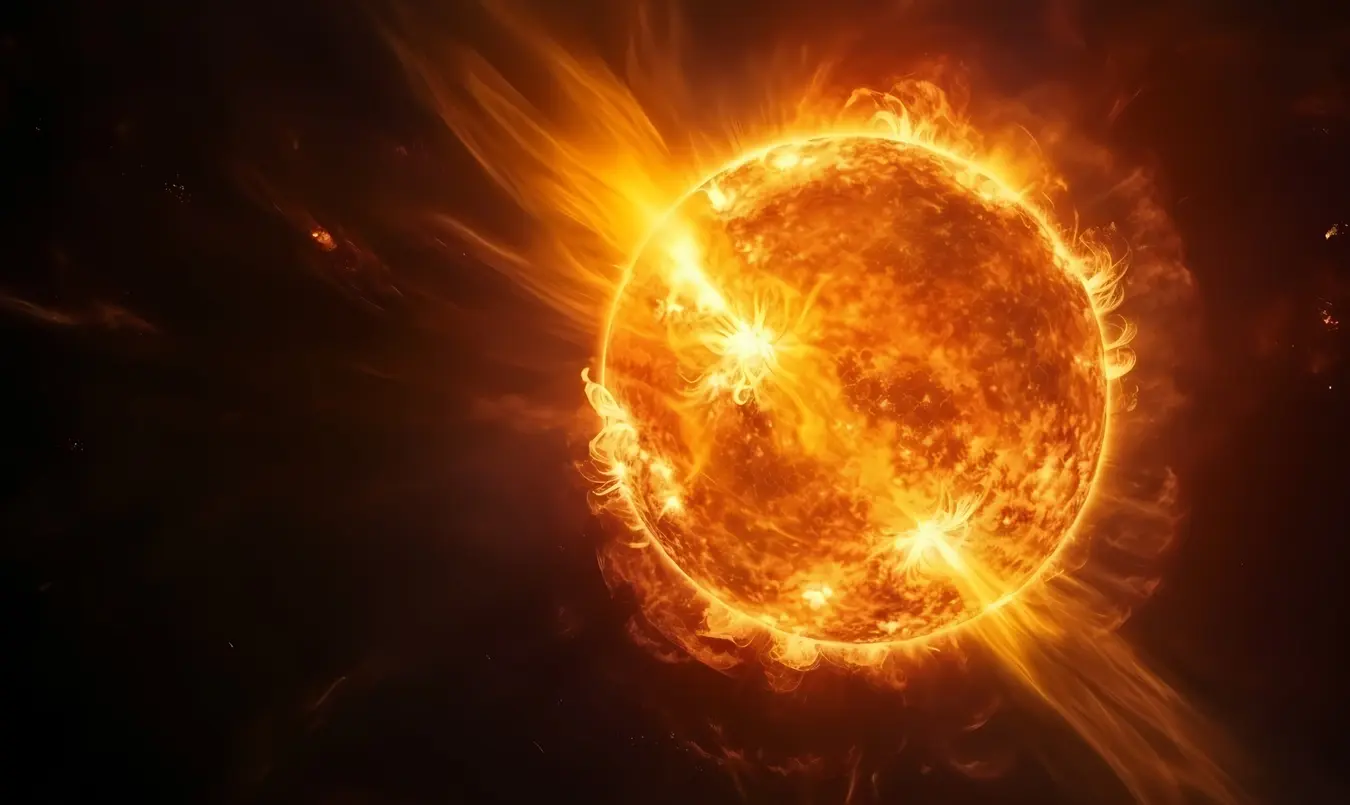 erupcao-solar-mais-forte-do-ano-provoca-apagao-de-radio-e-pode-afetar-satelites;-entenda