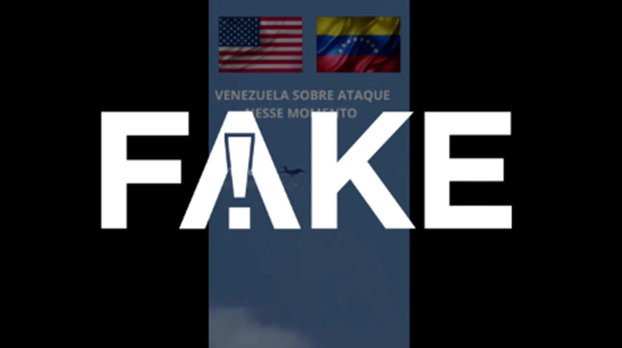 e-#fake-que-video-mostre-aviao-dos-estados-unidos-bombardeando-a-venezuela;-trata-se-de-ia