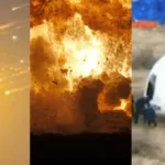 explosoes,-katy-perry-no-espaco-e-tropeco-de-bezos:-imagens-que-marcaram-as-viagens-espaciais-privadas-em-2025