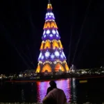 Botafogo's 80-Meter Floating Christmas Tree Dazzles with Millions of Lights
