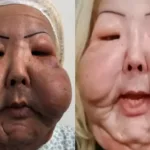 imagens-fortes:-medico-mostra-oleo-mineral-enrijecido-retirado-do-rosto-de-juju-do-pix