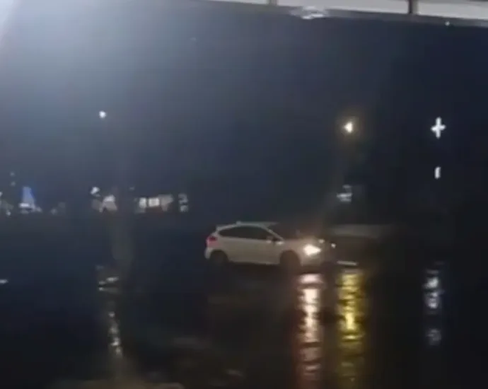 casal-e-preso-apos-realizar-manobras-perigosas-e-ameacas-em-frente-a-distribuidora-de-bebidas,-em-goiania;-video