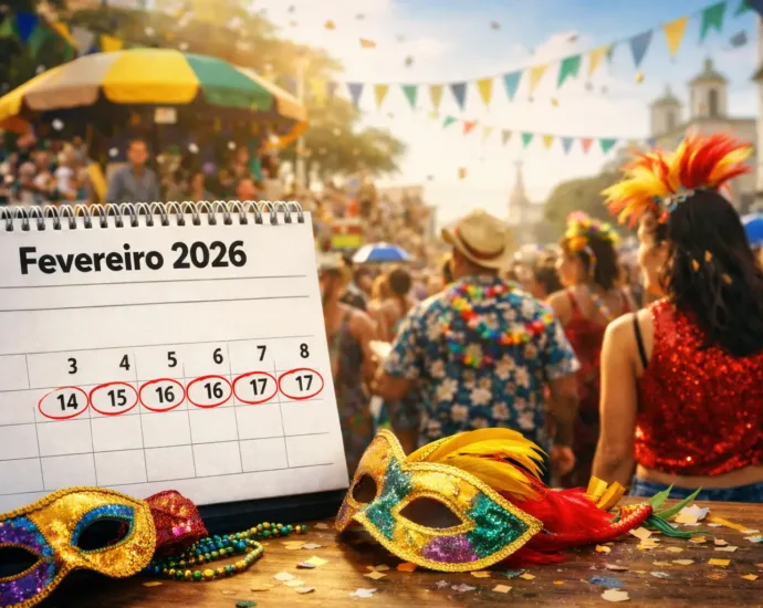 Calendário fevereiro 2026: feriados, carnaval e datas comemorativas do mês 22 calendario-fevereiro-2026:-feriados,-carnaval-e-datas-comemorativas-do-mes