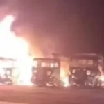 prejuizo-milionario:-policia-diz-que-vigilante-dormiu-com-cigarro-aceso-e-causou-incendio-que-atingiu-caminhoes-em-uruacu