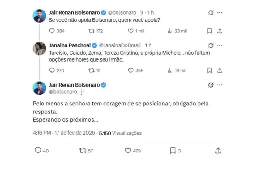 em-bate-boca-virtual,-janaina-paschoal-aponta-caiado-como-uma-das-opcoes-a-flavio