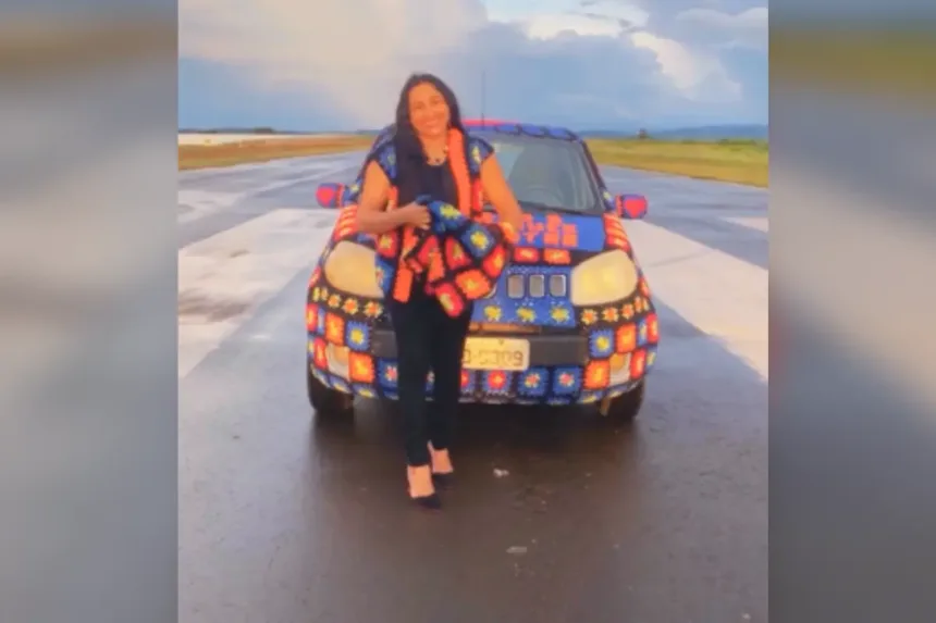 mulher-de-itaberai-cobre-carro-de-croche-para-chamar-atencao-de-luciano-huck