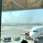 e-#fake-foto-de-aviao-em-chamas-em-aeroporto-de-guadalajara,-no-mexico,-apos-morte-do-traficante-el-mencho;-imagem-foi-manipulada