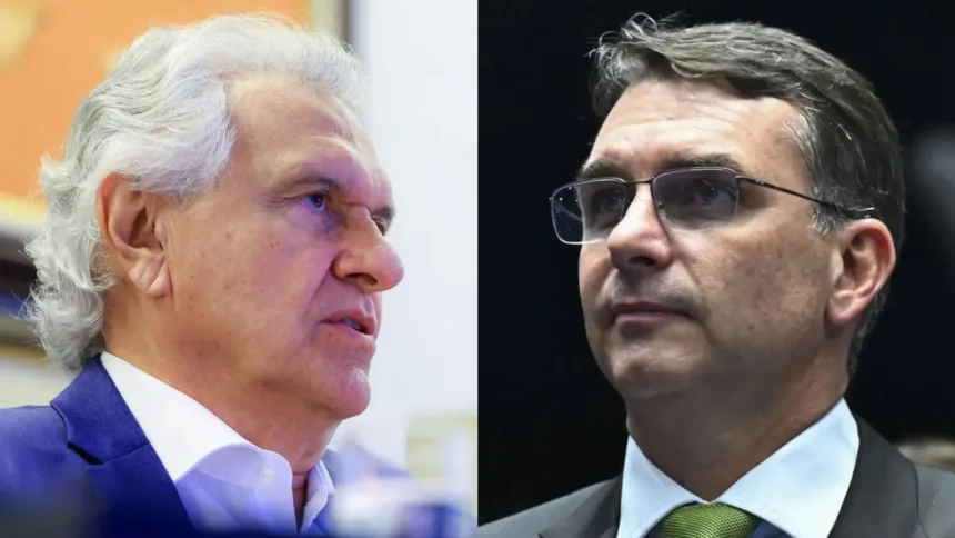 caiado-se-reune-com-flavio-bolsonaro-em-brasilia-para-tentar-destravar-alianca-em-goias