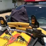 rotam-apreende-fuzil,-pistola,-revolver-e-drogas-apos-confronto-em-goiania