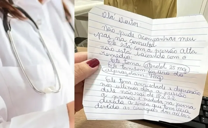 medica-de-catalao-viraliza-apos-responder-bilhete-de-filha-de-paciente-na-upa