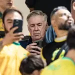 ancelotti-acompanha-empate-entre-mirassol-e-santos-mesmo-sem-a-presenca-de-neymar