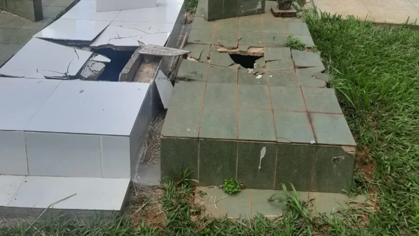 morador-de-rua-e-preso-apos-danificar-dez-tumulos-no-cemiterio-santana,-em-goiania