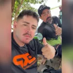 influenciador-‘ce-pita’-e-youtuber-encontram-jacare-durante-travessia-no-rio-araguaia-em-colchoes-inflaveis