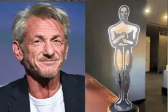 sean-penn-ganha-‘estatueta-do-oscar’-feita-com-metal-de-destroco-da-guerra-da-ucrania