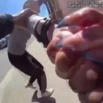 video:-mulher-e-presa-apos-agredir-gravida,-atacar-idosa-e-morder-policial