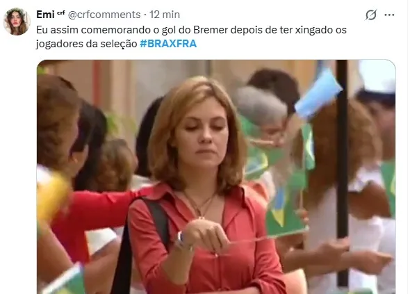 brasil-x-franca:-veja-os-memes-sobre-derrota-da-selecao-no-amistoso-antes-da-copa-do-mundo