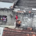 rio:-drone-flagra-fuga-de-traficantes-do-cv-por-telhado;-5-sao-presos.-video