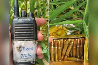 pm-apreende-municoes-de-fuzil-e-radios-usados-por-traficantes-em-aparecida