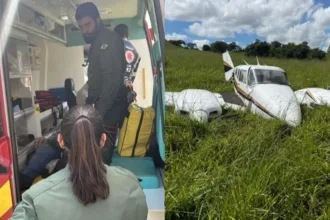 aviao-em-trindade:-idoso-e-levado-de-helicoptero-ao-hugol-apos-pouso-de-emergencia;-video