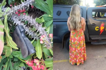 mulher-esconde-pistola-em-moita-de-espinhos-apos-agredir-e-roubar-cunhada-em-aparecida