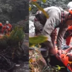 jovem-erra-salto-em-cachoeira,-fratura-perna-e-tem-que-ser-resgatado