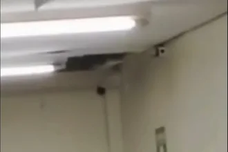 vazamento-em-tubulacao-causa-queda-de-teto-na-santa-casa-de-goiania