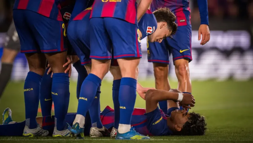 com-lesao-na-coxa,-yamal-esta-fora-da-temporada-do-barcelona,-mas-deve-jogar-a-copa