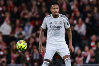 zagueiro-militao-realiza-novo-exame-no-real-madrid-e-preocupa-selecao-a-49-dias-da-copa-do-mundo