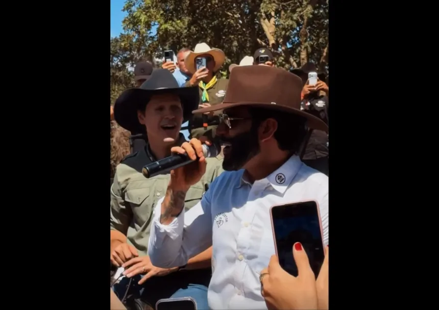 gusttavo-lima-realiza-‘cavalgada-do-embaixador’-em-bela-vista-de-goias;-veja-imagens