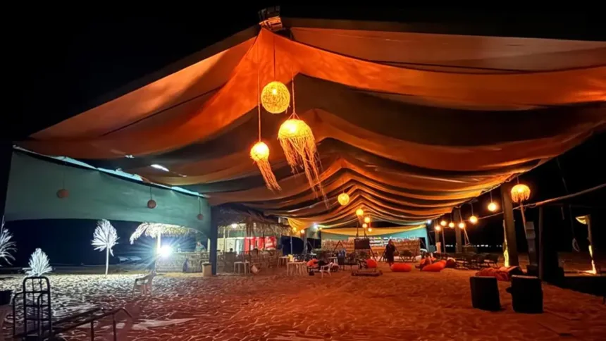 heliporto,-ar-condicionado-e-pe-na-areia:-acampamento-em-aruana-oferece-experiencia-de-resort-no-araguaia;-saiba-valor