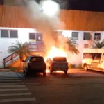 incendio-na-madrugada-destroi-viaturas-da-secretaria-de-transito-de-goiania;-veja-video