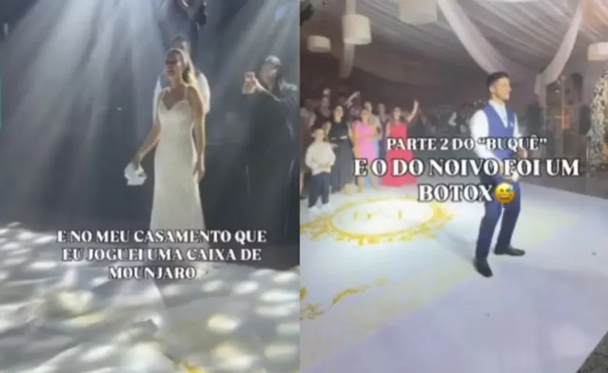 video:-noiva-troca-buque-de-flores-por-caixa-de-mounjaro;-noivo-jogou-botox