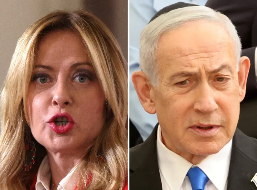 e-#fake-video-de-giorgia-meloni-se-recusando-a-apertar-a-mao-de-benjamin-netanyahu;-cena-foi-criada-com-inteligencia-artificial