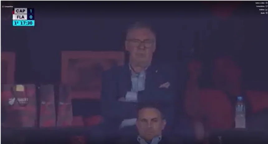 e-#fake-foto-de-carlo-ancelotti-dormindo-no-jogo-athletico-pr-x-flamengo;-imagem-foi-manipulada-com-inteligencia-artificial