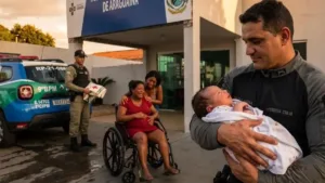 “foi-um-susto”,-diz-gestante-socorrida-por-pms-apos-entrar-em-trabalho-de-parto-dentro-de-casa