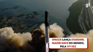 spacex-tenta-12o-voo-da-starship,-maior-nave-do-mundo,-nesta-quinta