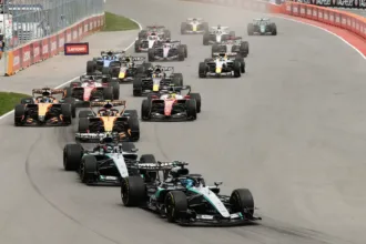apos-choque-com-companheiro,-george-russell-vence-corrida-sprint-no-gp-do-canada