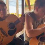 video-mostra-leonardo-autografando-violao-que-sera-leiloado-nesta-quarta-em-festa-de-igreja-de-goianesia