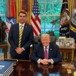 trump-fez-elogio-a-lula-em-encontro-com-flavio-bolsonaro-na-casa-branca