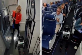 robo-viaja-de-aviao-como-passageiro,-vira-alvo-de-nova-regra-e-reclama-de-proibicao:-‘conspiracao’