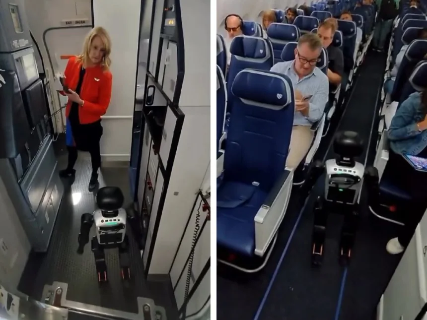 robo-viaja-de-aviao-como-passageiro,-vira-alvo-de-nova-regra-e-reclama-de-proibicao:-‘conspiracao’