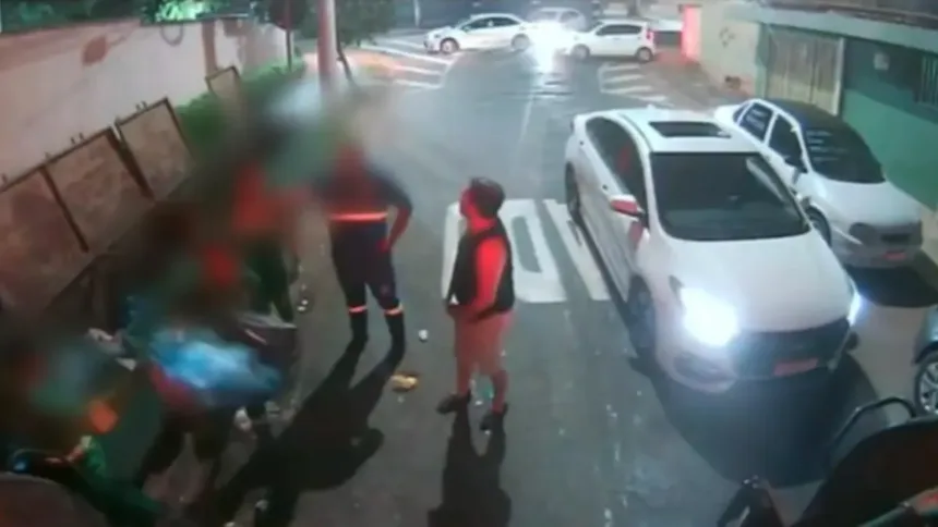perito-criminal-e-flagrado-agredindo-e-ameacando-coletores-de-lixo-em-goiania;-video