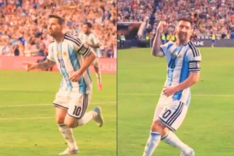 Messi volta à Argentina e marca gol decisivo no amistoso