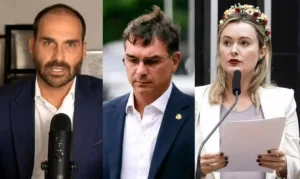 Eduardo Bolsonaro defende Júlia Zanatta como vice