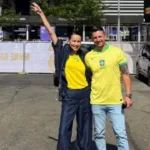 Adriana Lima na Copa 2026 com look de torcedora