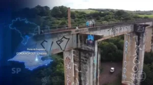 Homem relata cancelamento de salto na Ponte do Esqueleto