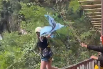 Demolição da Ponte do Esqueleto em Limeira